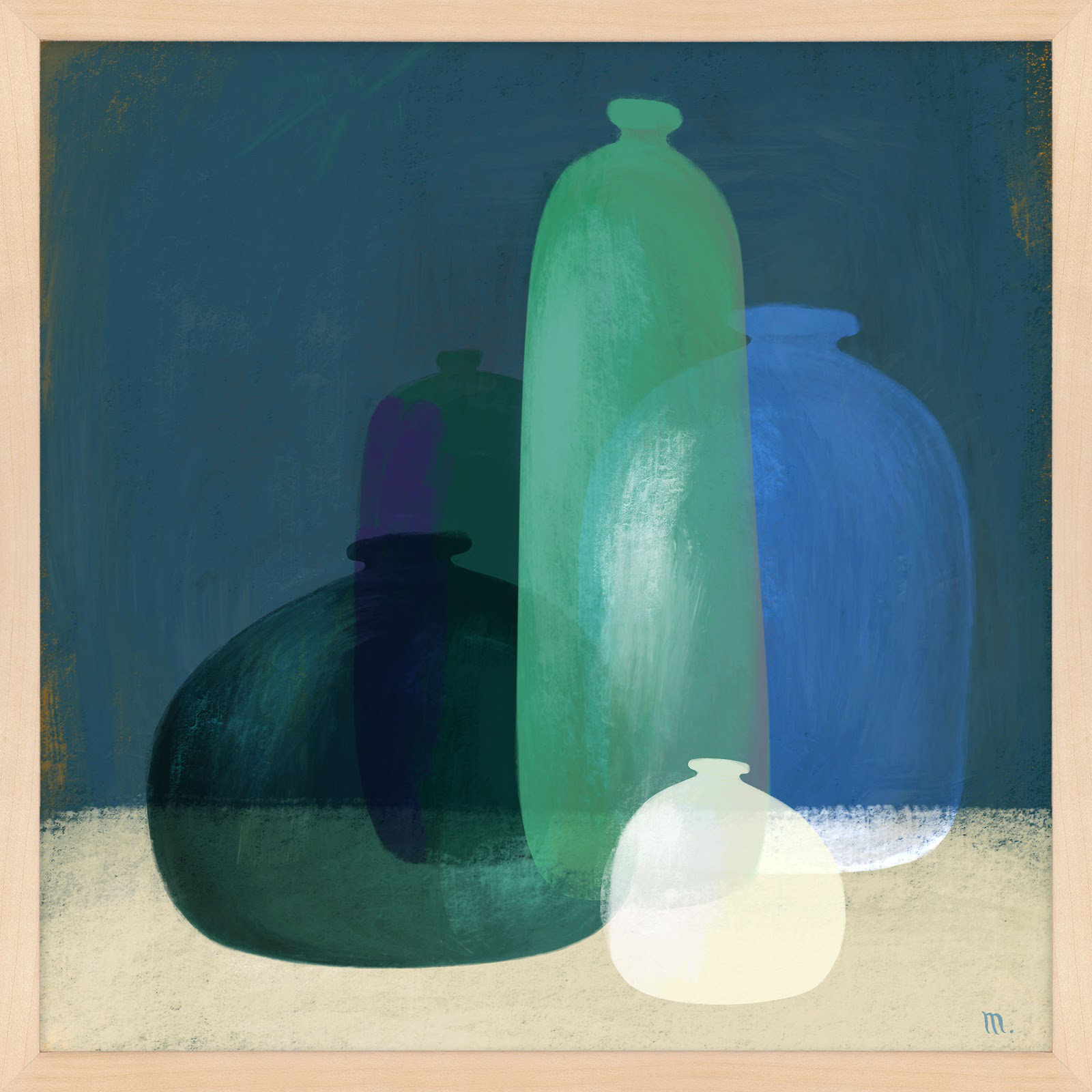 Murano Glass Vases by StudioM, Maple, 44" H x 44" W x 1.25" D