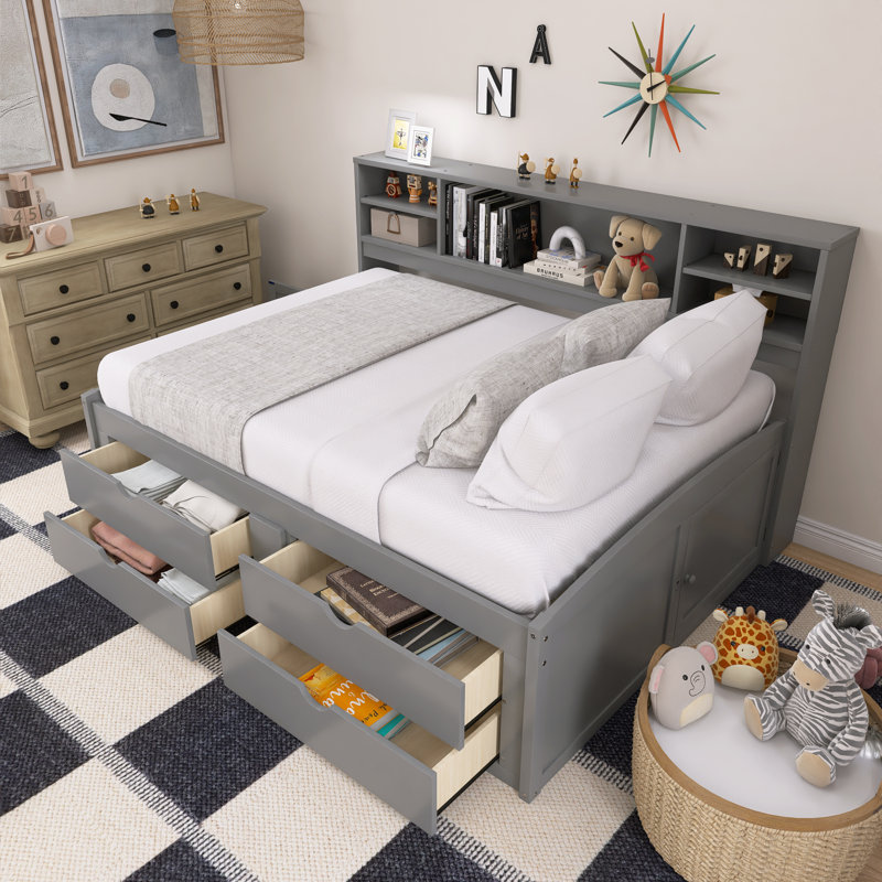 Lit de jour pour enfant Janyra, gris