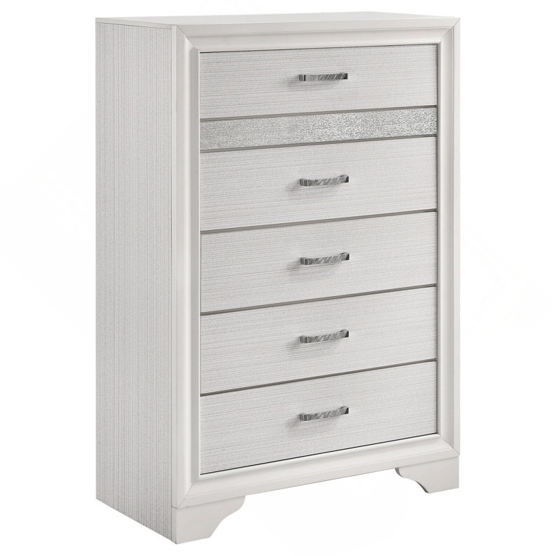 Commode et commode de chambre décorative, Blanc