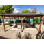 Dunster House Wooden Gazebo 4m x 3m Heavy Duty Garden Shelter, Black Shingles Included Utopia 430