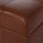Spacious Faux Leather With Button Tufting For Storage - Brown Sophisticated