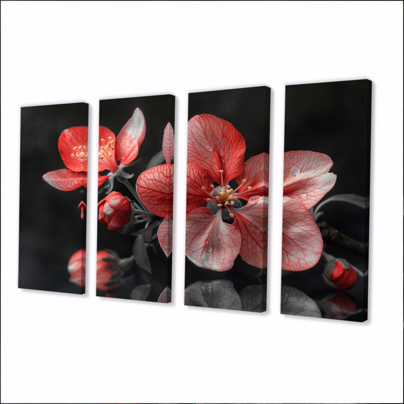 Geib - Ensemble de salon d'art mural Apple Blossom, H 28 po x l 48 po
