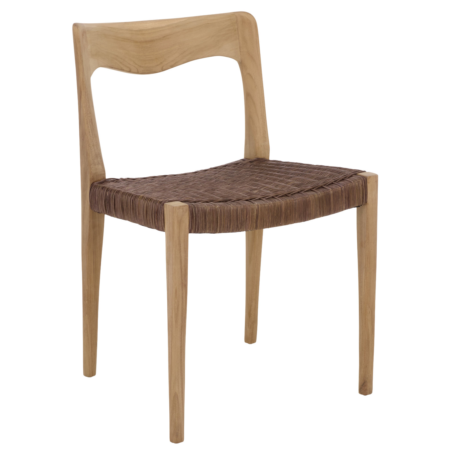 Dannon Side Chair in Beige, Natural/Honey