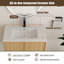 Ensemble de meuble-lavabo mural simple 30 po avec lavabo en céramique-131210372