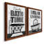«Bath Time», ensemble de 2 encadrements d'art textuel sur toile-875525113-875525116