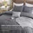 Bedsure Cotton Comforter with Throw Waffle Blanket and Decorative Pillow,Bedding Comforter Sets-110189442-110189447