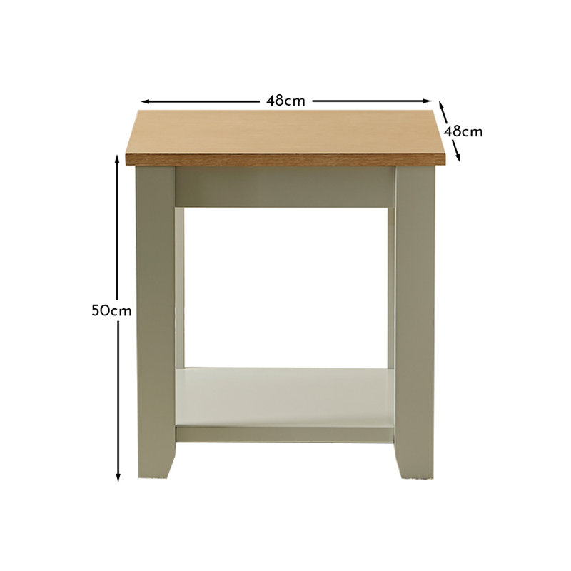 Kohen End Table, Linen Grey