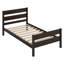 Wood Bed With Headboard And Footboard-1650968089