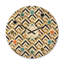 Triangle doré noir et blanc - Horloge murale Mid-Century-63617309
