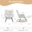 Chaise berçante en tissu Teddy-207878355