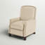 Fauteuil inclinable manuel en cuir véritable Glen Ellyn-1269424363