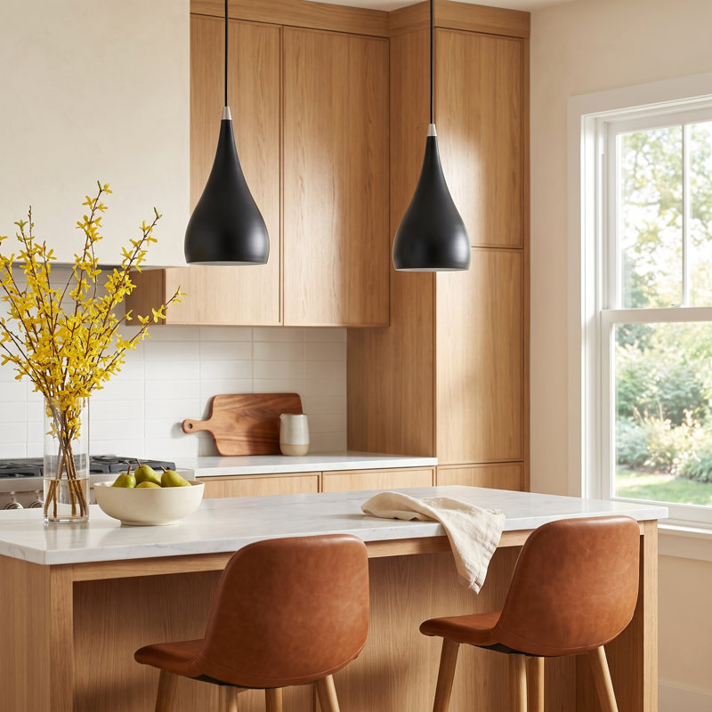 Schultz 1 - Light Single Pendant, Shiny Black