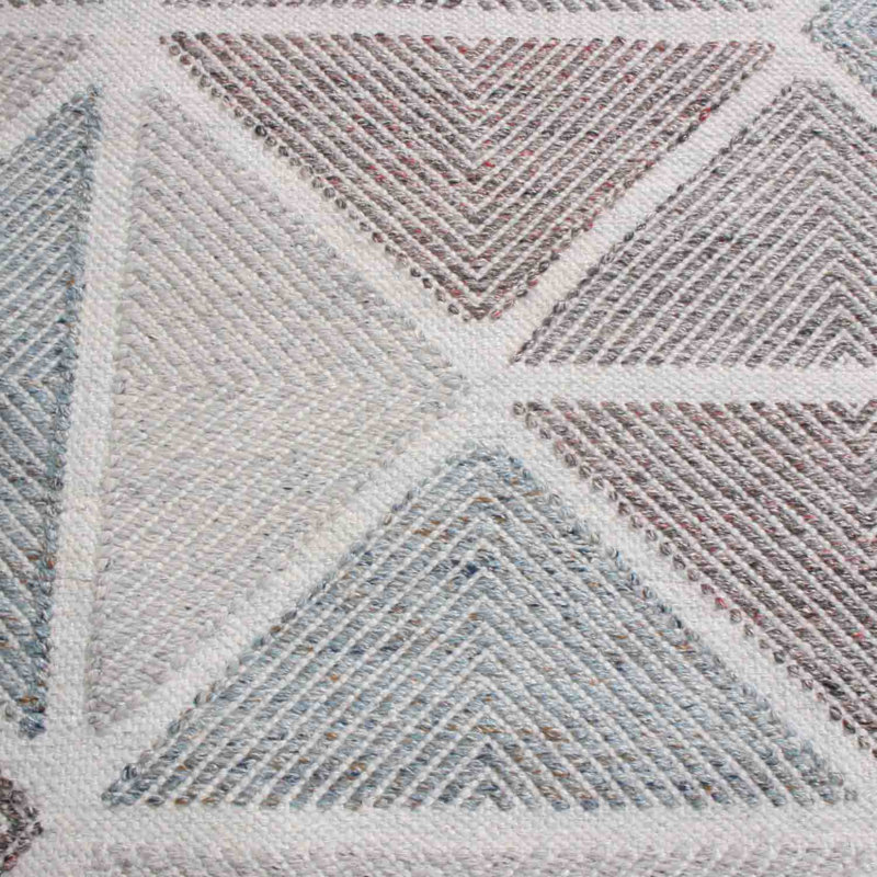 Rug & Kilim’S Scandinavian Inspired Moroccan-Style Beige And Blue Polyester Rug, Rectangle 8' x 10'