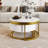 Round Nesting Coffee Table With Drawers
