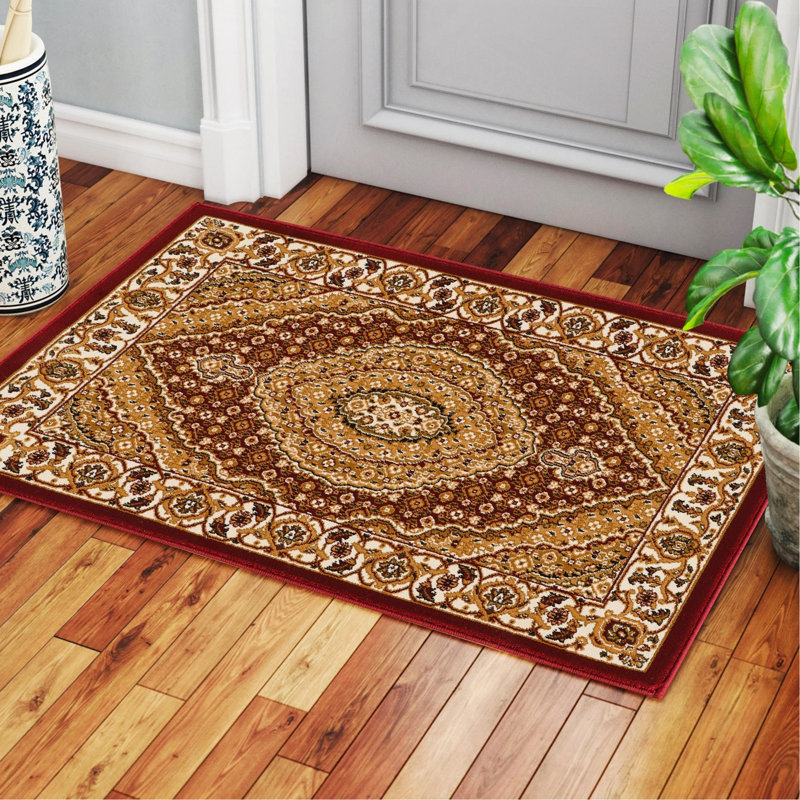 Red Area Rug, Rectangle 2' x 3'