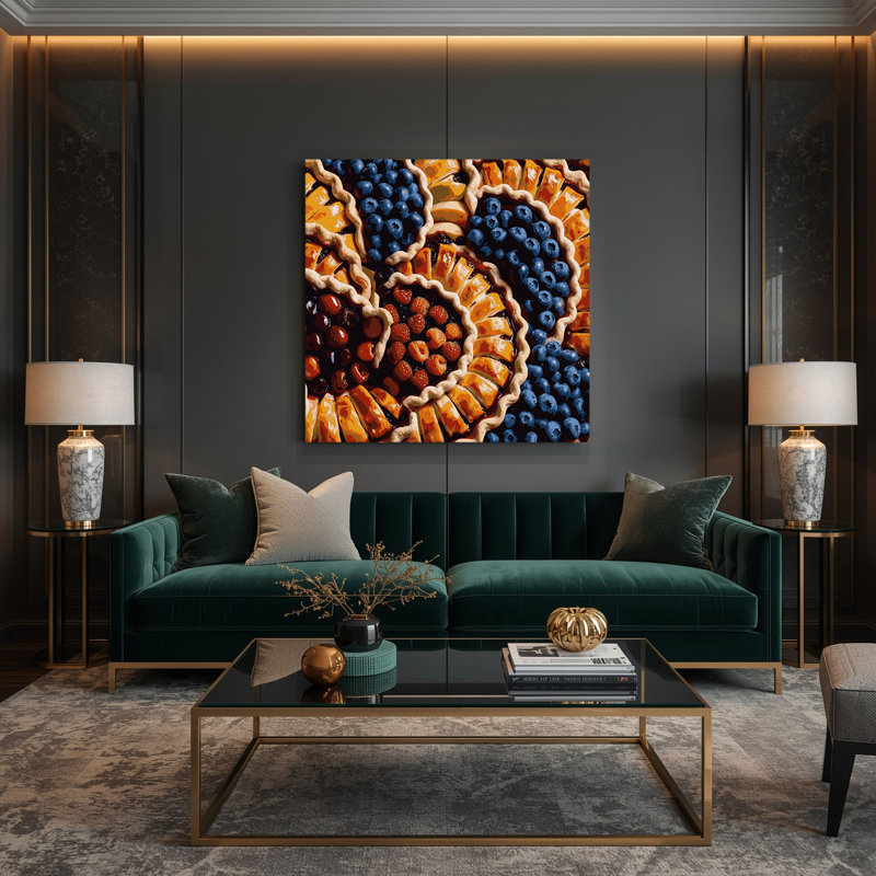 Art mural sur toile Desserts, H 8 po x l 8 po