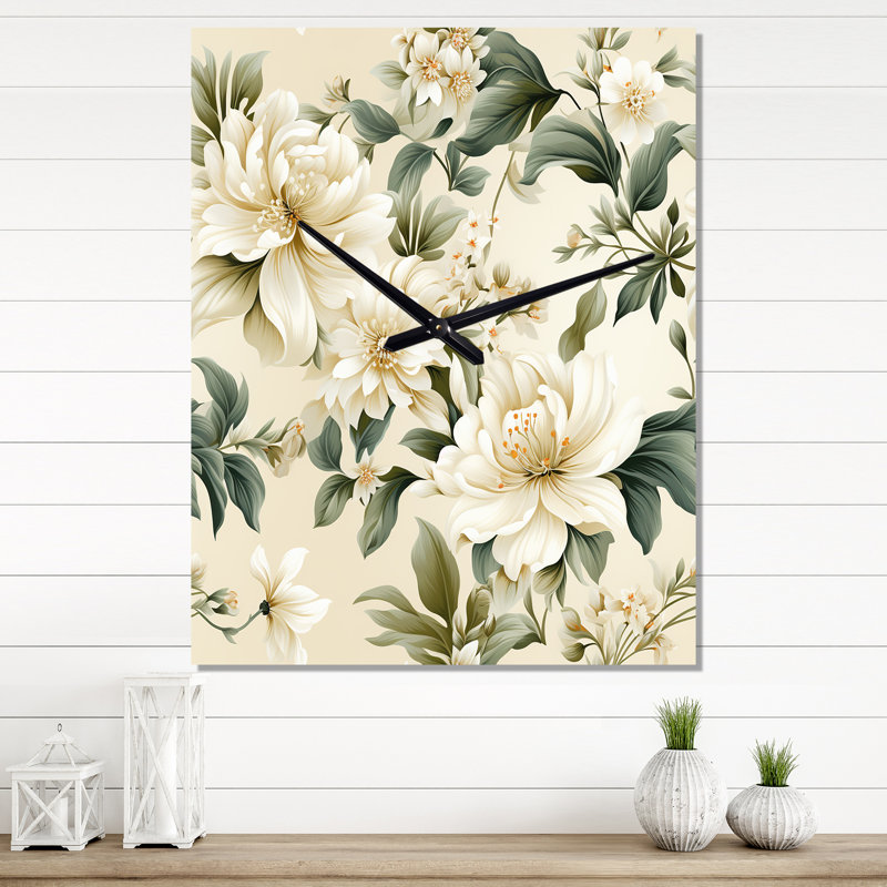 Jaquinta - Horloge murale florale, Petit