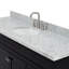 Ensemble de meuble-lavabo simple autoportant 67 po avec plateau en marbre de Carrare Abell-93068124