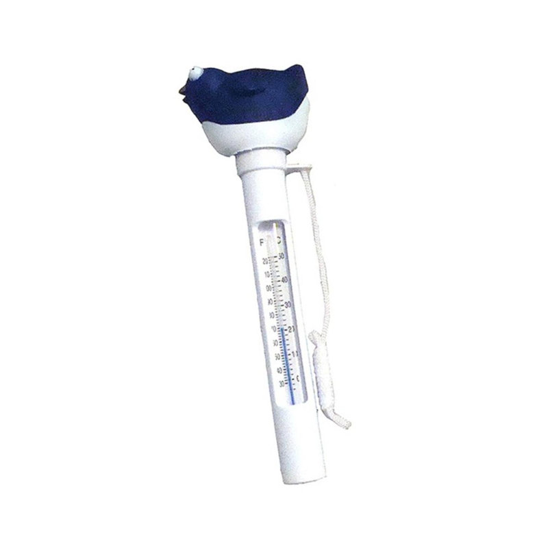 Thermomètre flottant pour piscine ou spa 8,25 po avec cordon bleu et blanc
