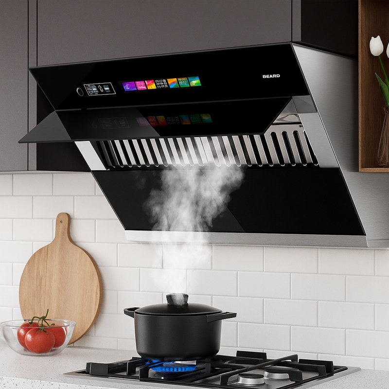 Brano 30" Black Range Hood With 900 Cfm, Voice/gesture/touch Control, Side-draft Design & Ducted/ductless Convertible - For Under-cabinet Modern Kitchens?