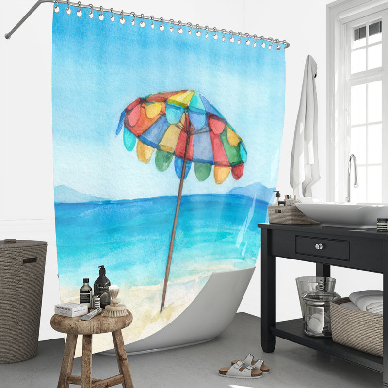 Rideau de douche simple Stamey, H 83 po x l 70 po