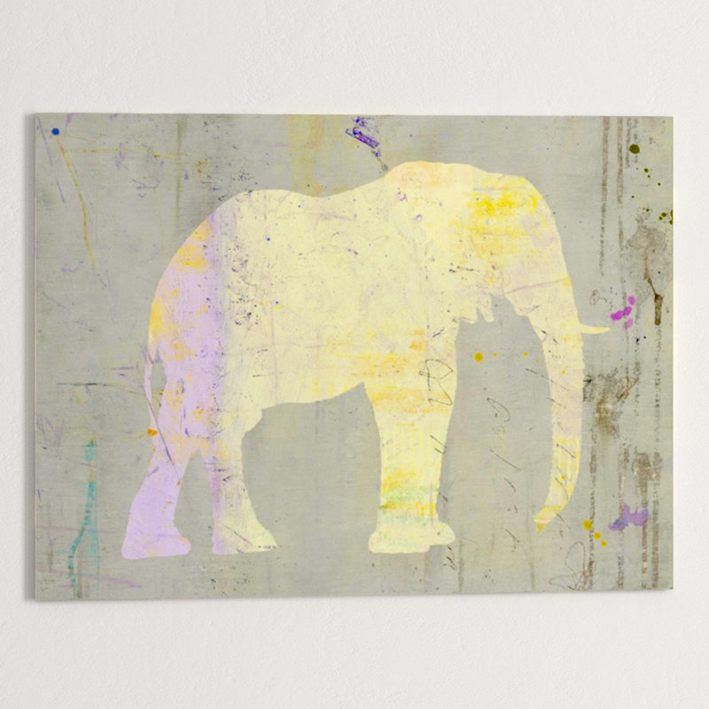 Elephantastic Print by Emma Brooks, Glass Coat, 24" H x 32" W
