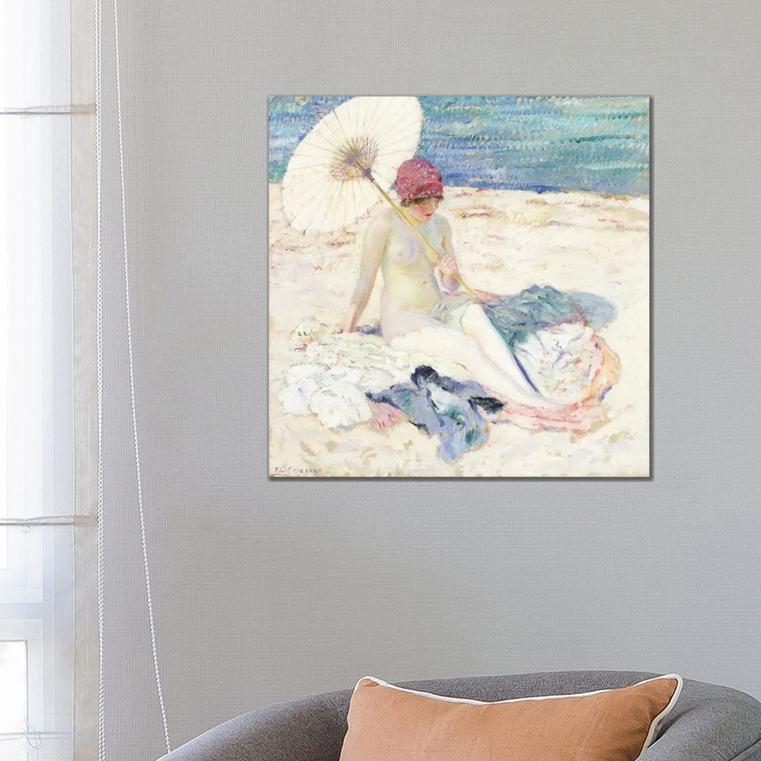 On The Beach, 1913 by Frederick Carl Frieseke - Wrapped Canvas Painting