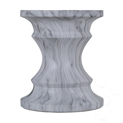 Cement Outdoor Faux Terrazzo End Tables