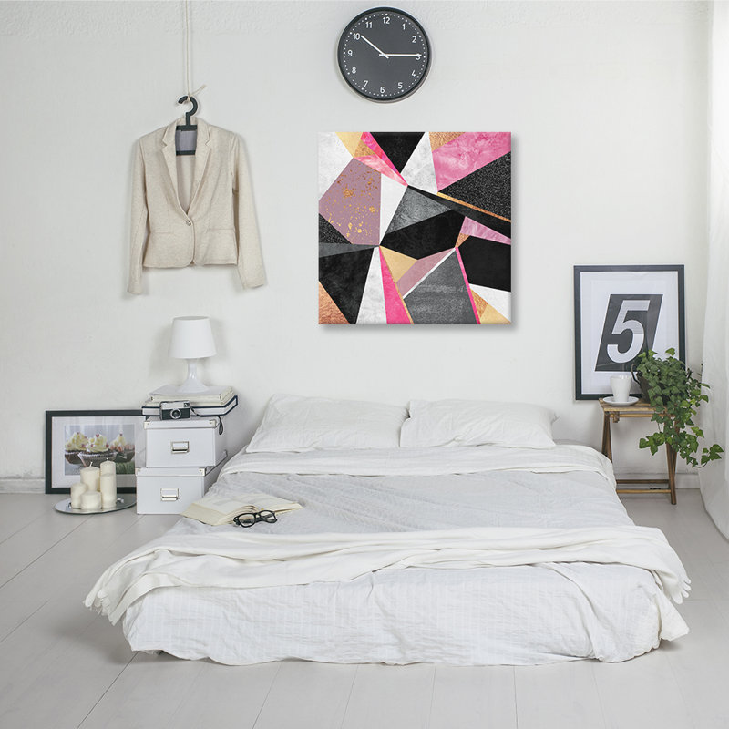 « geometry », impression sur toile, H 12 po x l 12 po x P 0,75 po, Pas de tapis, Toile tendue