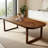Retro Solid Wood Brown Dining Table