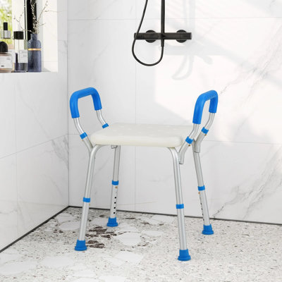 Shower Bench with Detachable Padded Arms