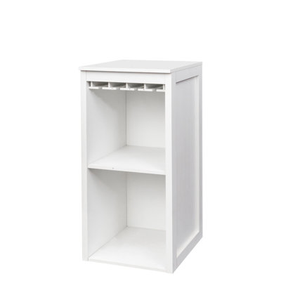 White Wine Cabinet With Storage Shelves For Hallway Decoration Modular Office - Store And Decor