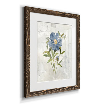 " Blue Linen Peony " Painting Print