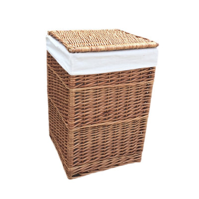 Hand Woven Wicker Laundry Hamper