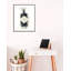 Black Gin Bottle - Single Picture Frame Print