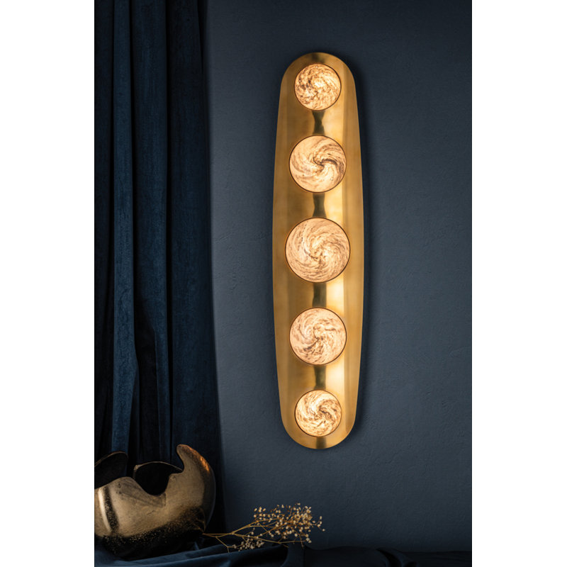 Bezel Integrated LED Wall Sconce by Noz Nozawa for Corbett Lighting, 30.5" H x 7" W x 2.5" D