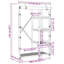 Ameryst 110 cm Clothes Rack