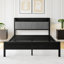 Bed Frame, Storage Headboard With Charging Station, Solid And Stable, Noise Free, No Box Spring Needed, Easy Assembly-2065001033