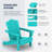 Teo Foldable Outdoor Adirondack Chair-1347678867