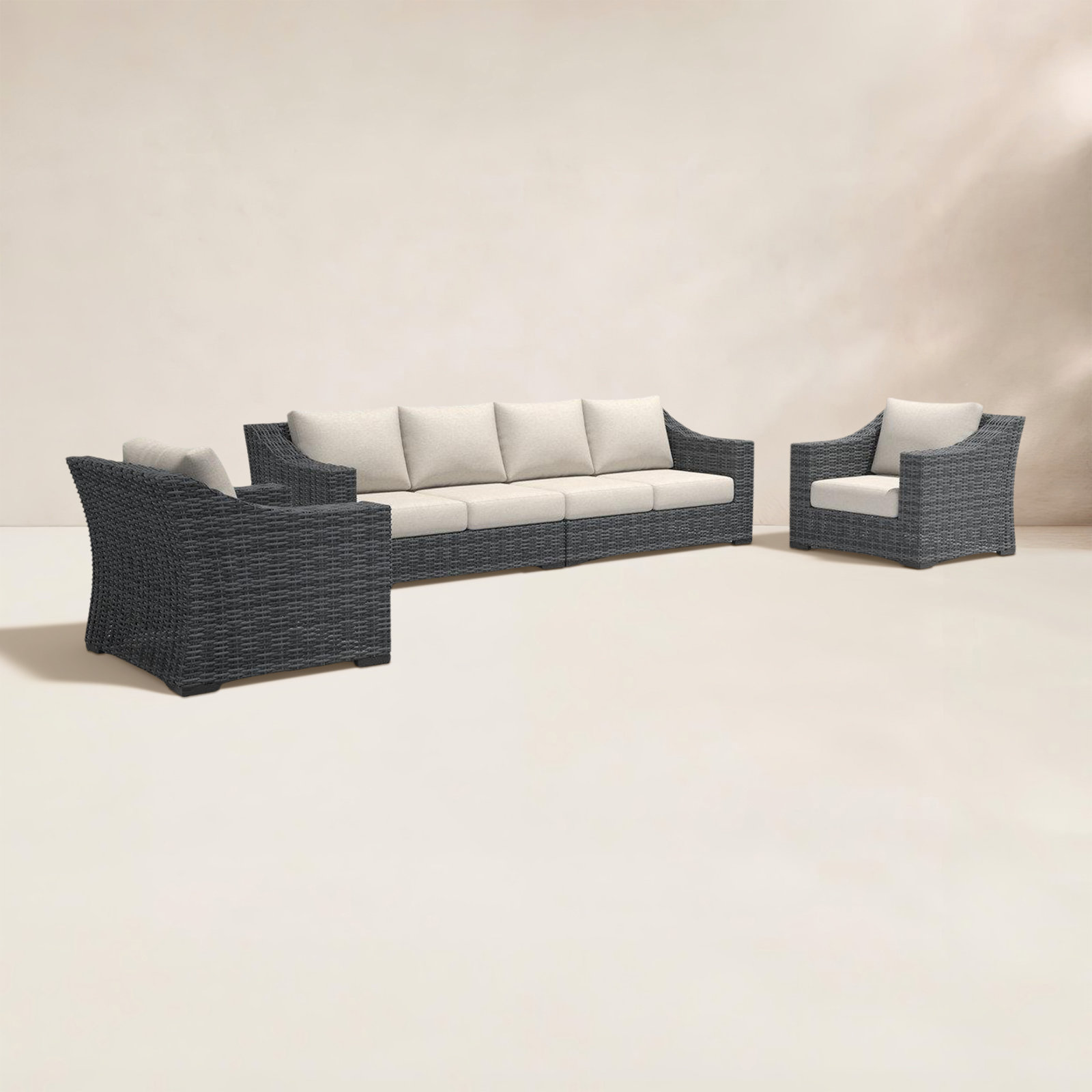 Eloisa 6-Person Patio Seating Group, No, Gray