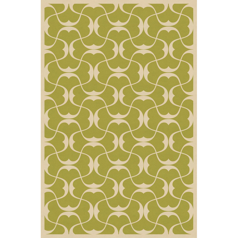Aldo Vinyl Geometric Indoor Rug, Rectangle 1'9" x 2'8"