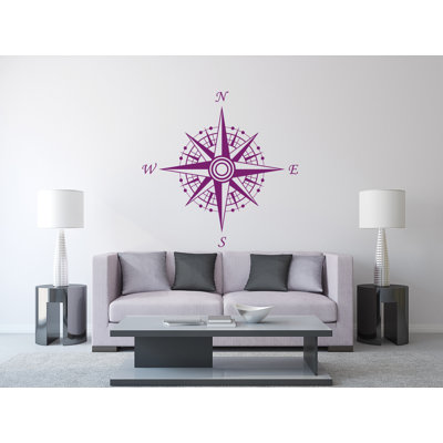 Décalcomanie murale autocollante compass