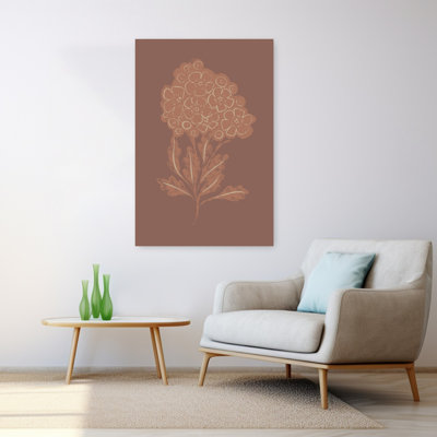 Rustic Botanical Bloom Abstract Rustic Vintage Flower Nature Wall Art