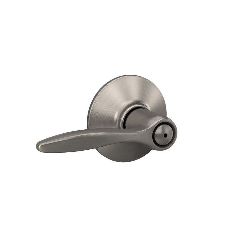 Delfayo Lever Bed & Bath Lock, Satin Nickel