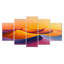 «Yellow Sunset In The Sahara - Desserts», ensemble d'art sur toile