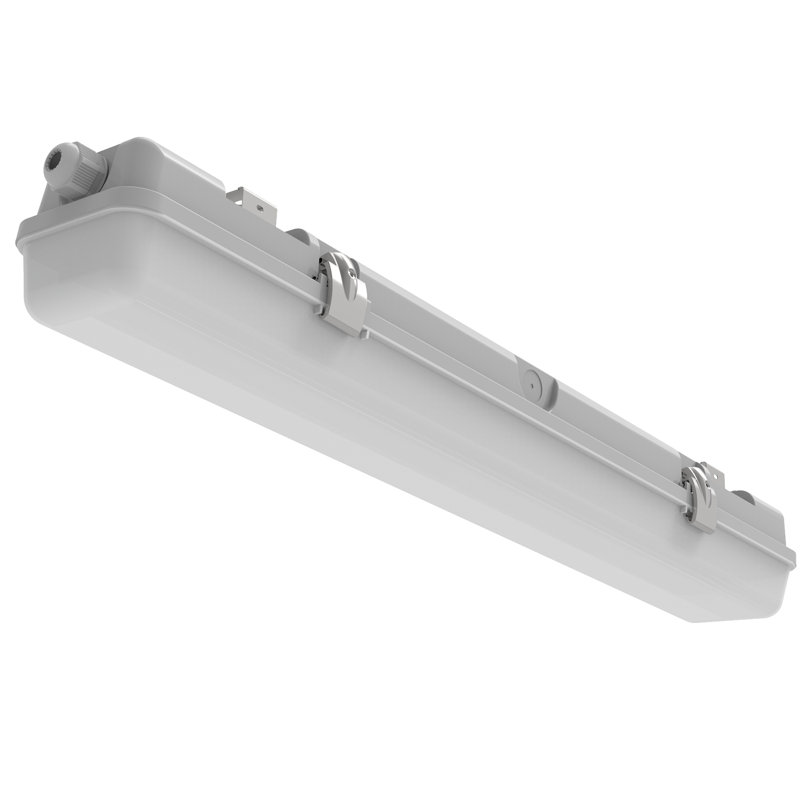 2FT Tri-Level Motion Sensor LED Vapor Tight Light, IP65 IK08, 10W(1250lm)/20W(2500lm) Selectable, 5000K, 100-277V, Dimmable, Outdoor Waterproof Shop Light,Vapor Proof Lighting Fixture for Carport,FCC