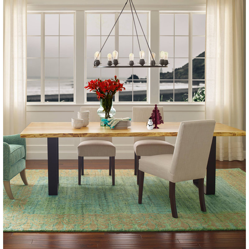 Florence Handmade Wool Abstract Area Rug, Rectangle 6' x 9'