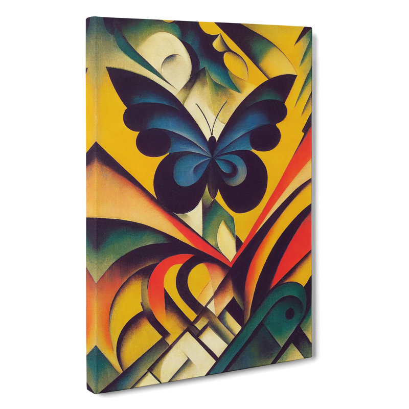 XC1022-1743X Curious Butterfly - Wrapped Canvas Print, 60cm H x 40cm W x 3cm D