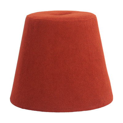 Upela Red Polyester Stackable Ottoman