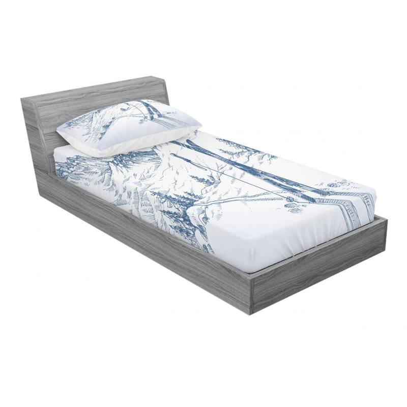 Microfiber Sheet Set, Twin XL Sheet Set with Fitted Sheet